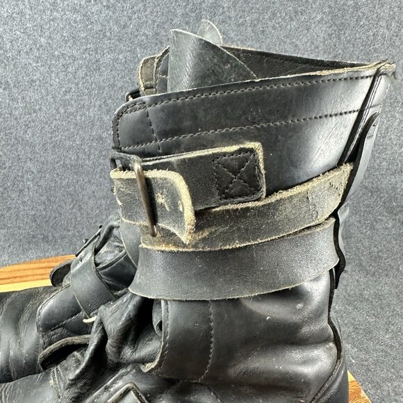 Vintage Double H Brand Military Tanker Combat Jump Boots Size 8.5D Black Read - Picture 11 of 16